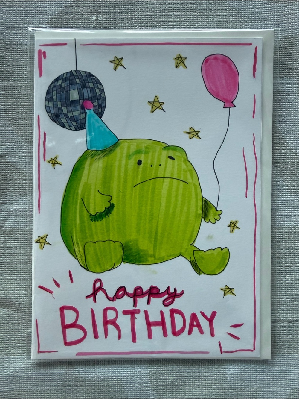 Handmade Birthday Card with Envelope